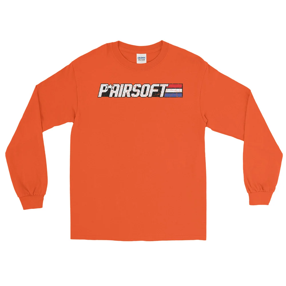 P* Airsoft RETRO logo Men’s Long Sleeve Shirt - Image 10